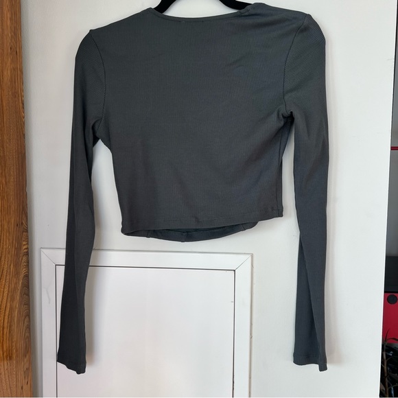 Dynamite Long Sleeve Ribbed Corset Top - size medium - Picture 4 of 5